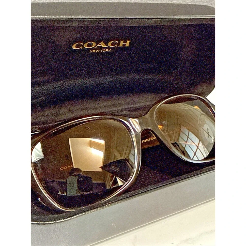 Coach HC 8160 L145T  Square Dark Tortoise Sunglasses 512013 56*17*135 Frame Only - Picture 2 of 12